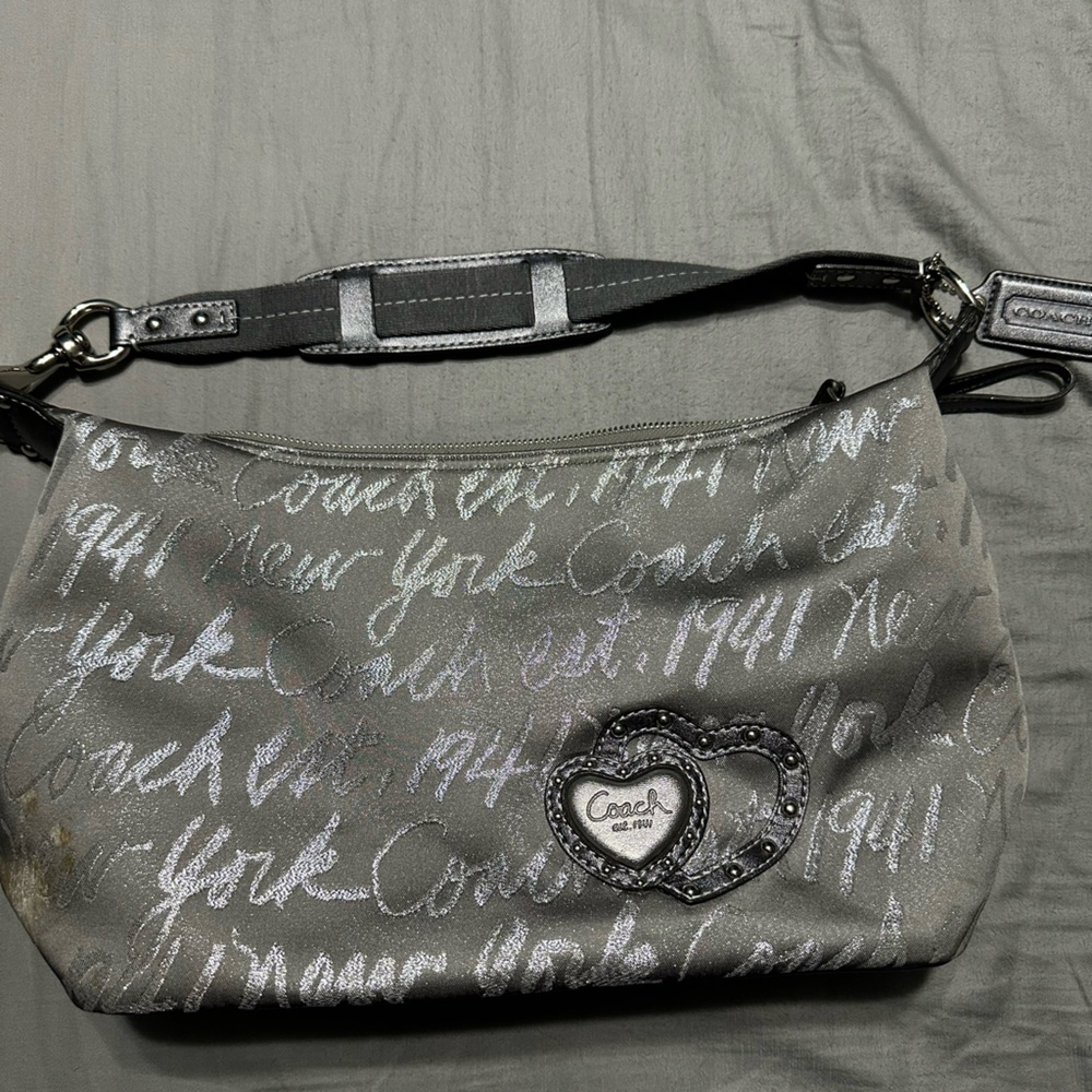 Genuine Gray Coach purse